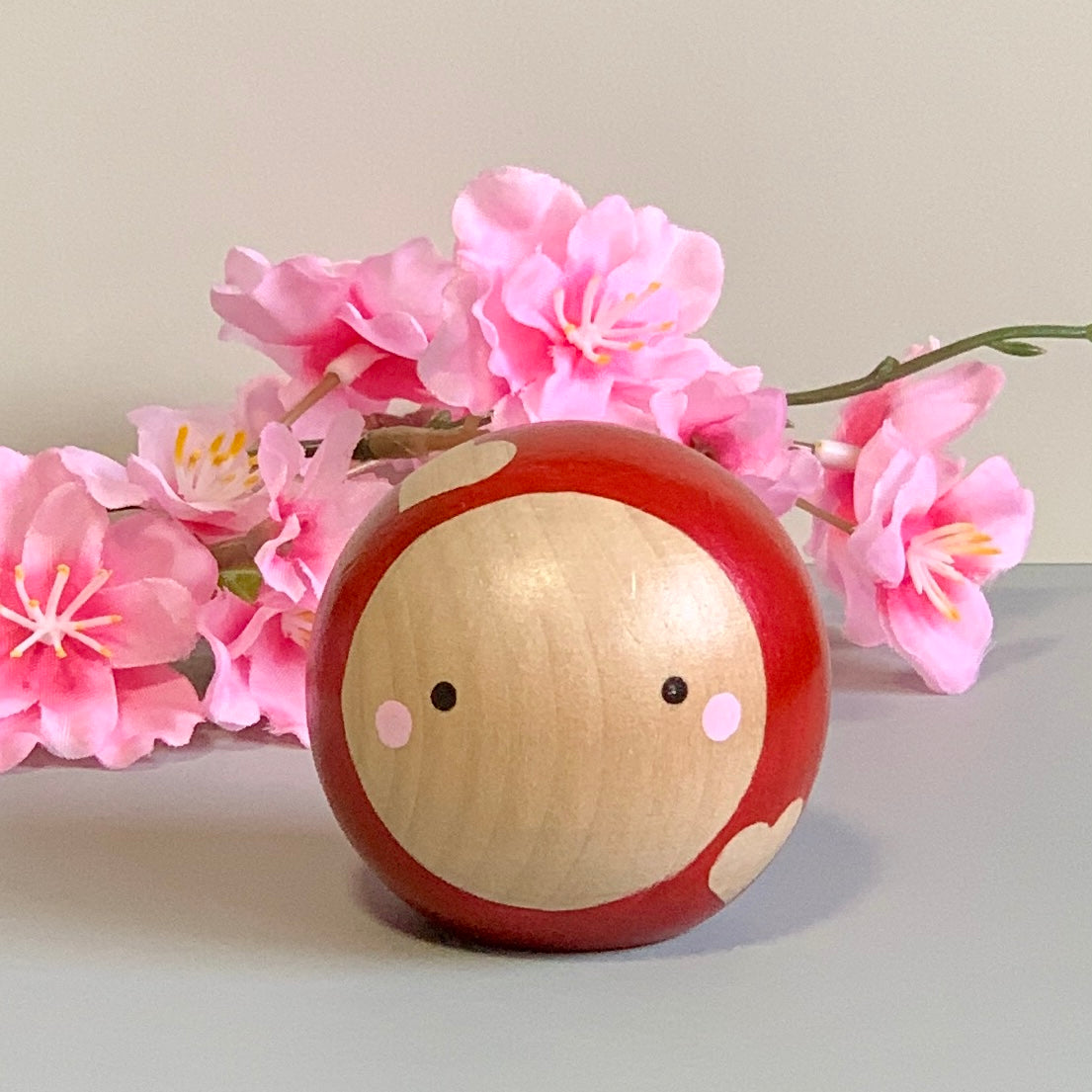 Small Round Kokeshi Doll