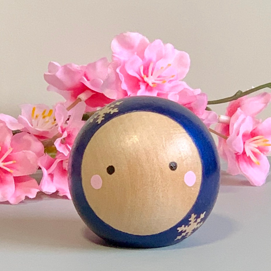 Small Round Kokeshi Doll