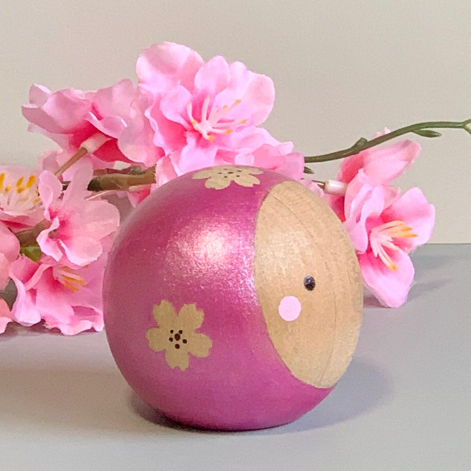 Small Round Kokeshi Doll