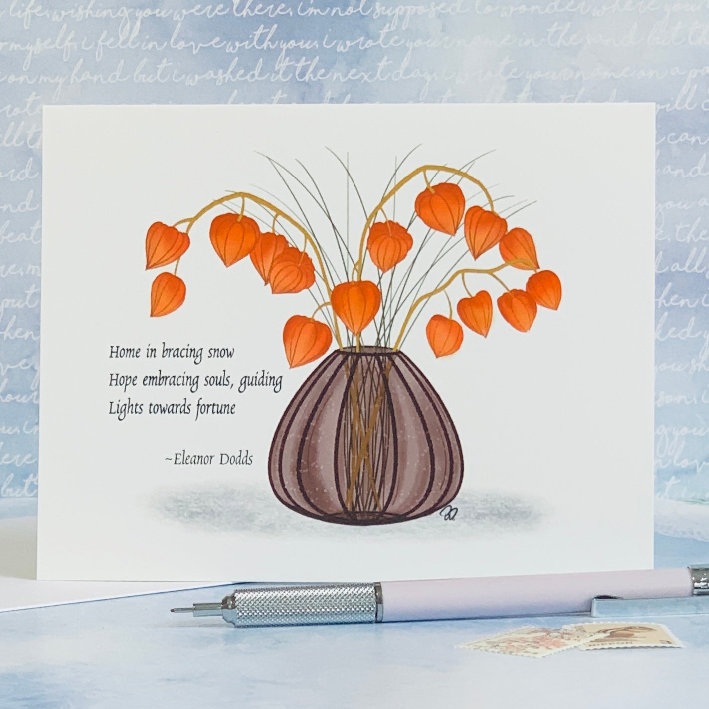 Art & Poetry - Chinese Lantern Plant