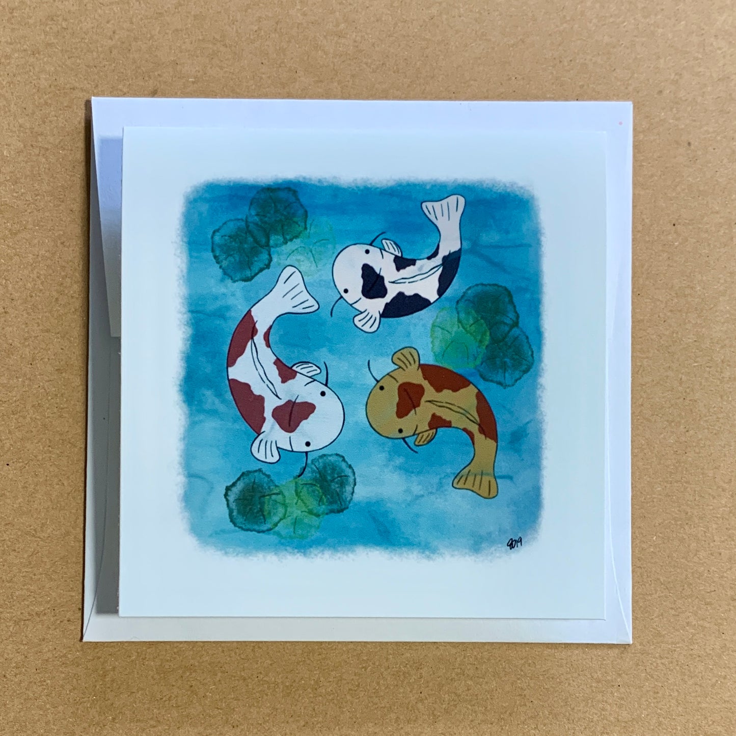 Note Card - Koi Trio