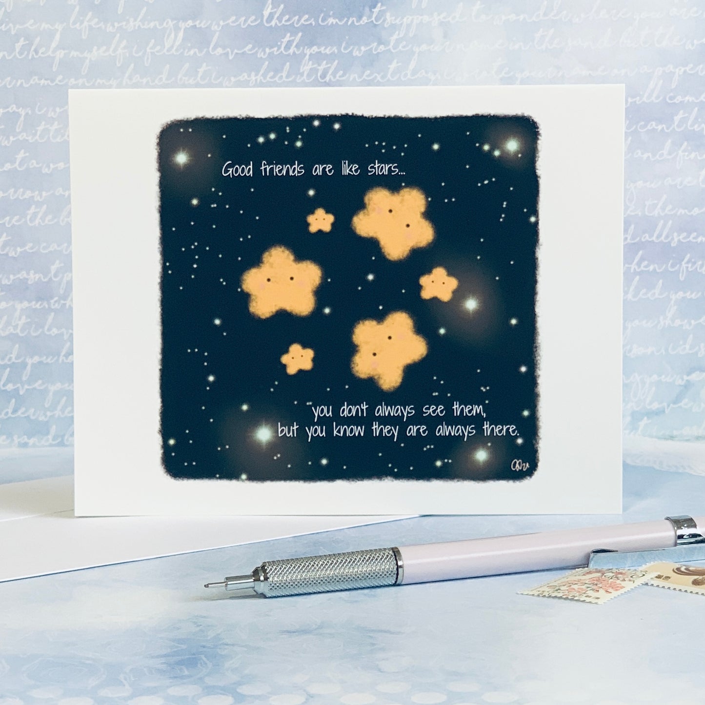 Happy Stars (with quote)