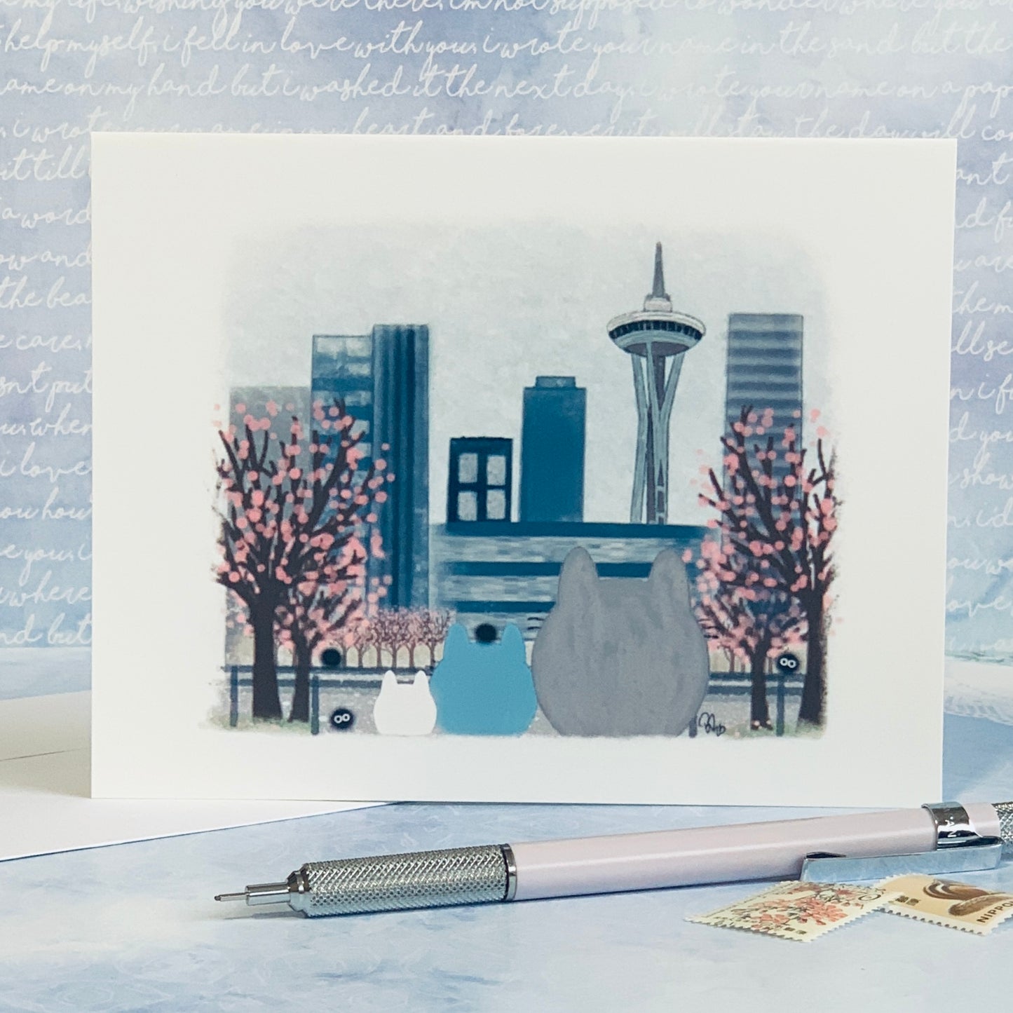 Space Needle & Cherry Blossoms