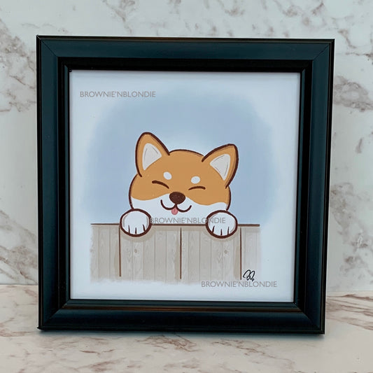 Framed Art Print - Shiba Inu