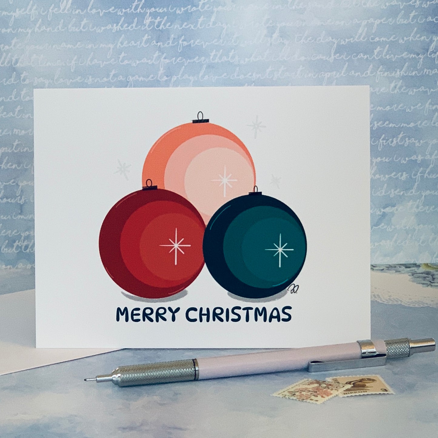 Pastel Holiday Greeting Card Set