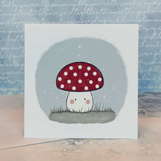 Note Card - Cute Mushroom