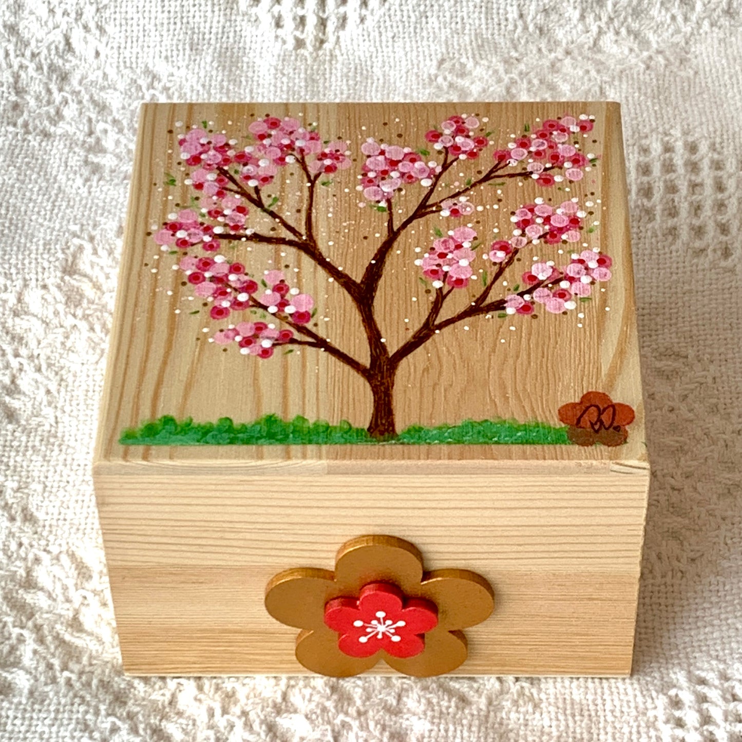 Hand-painted Sewing Box