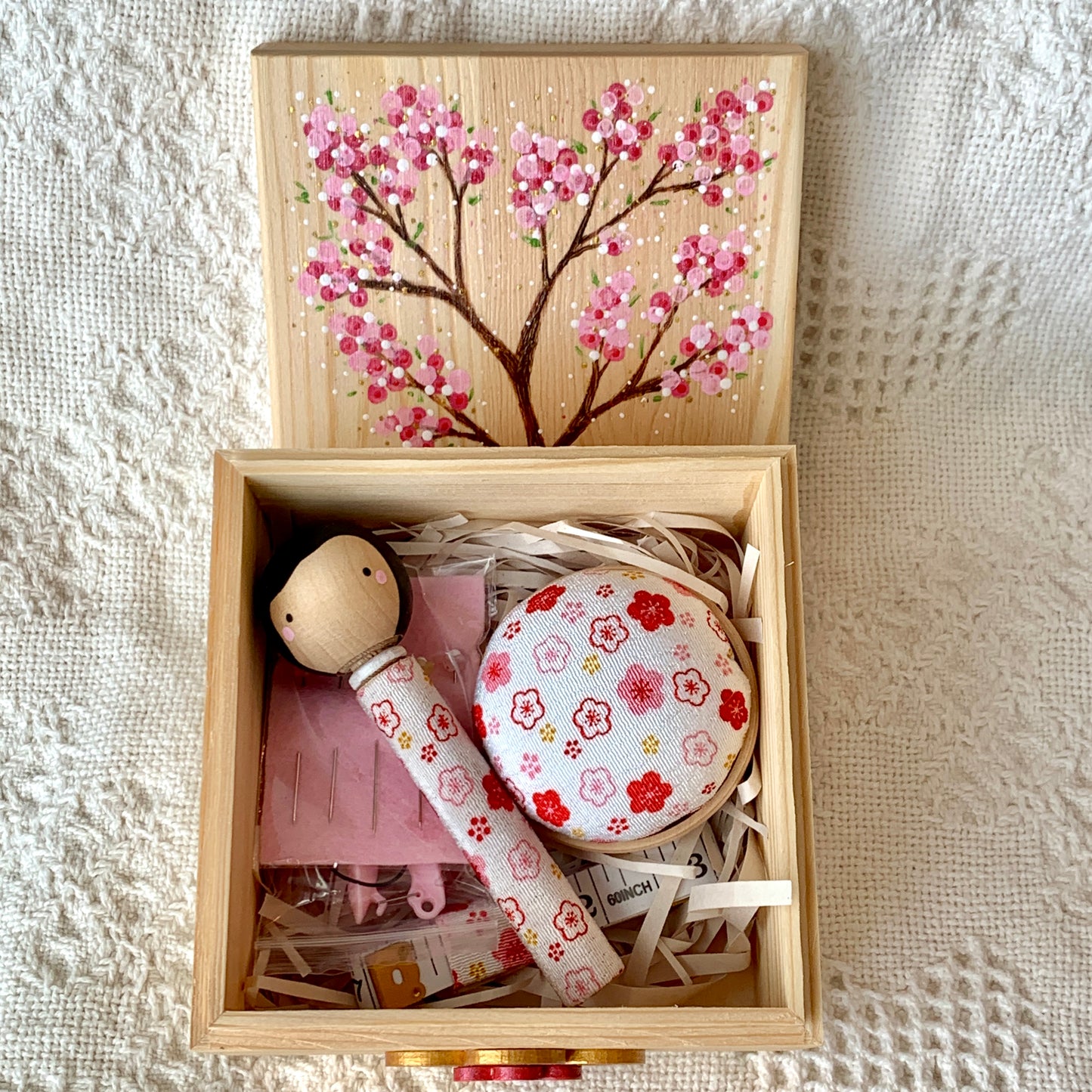 Hand-painted Sewing Box