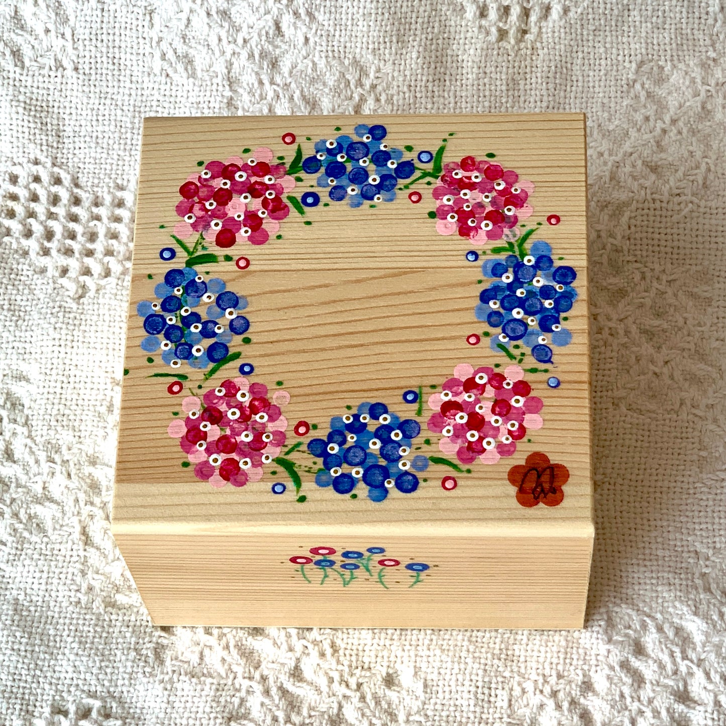 Hand-painted Sewing Box