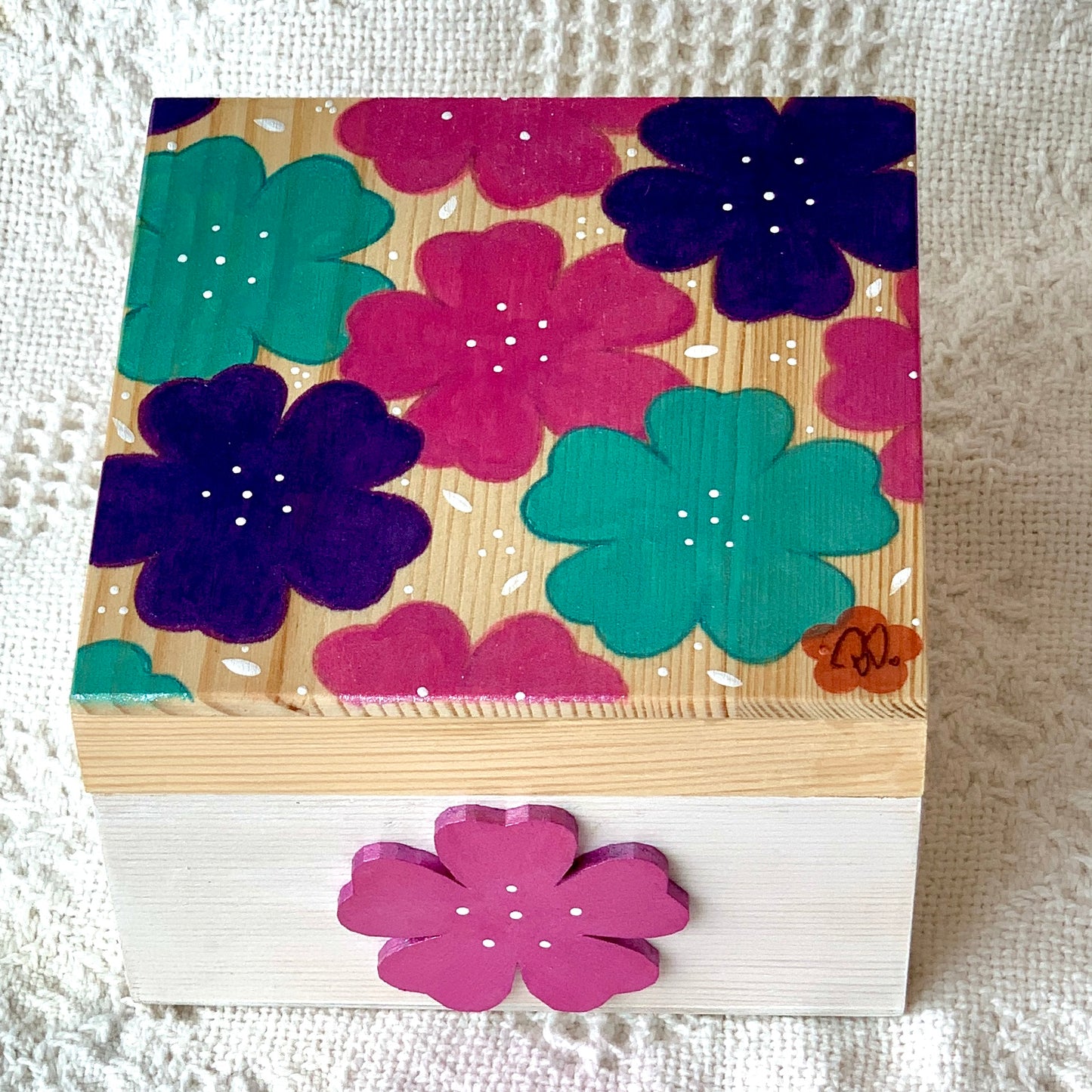 Hand-painted Sewing Box