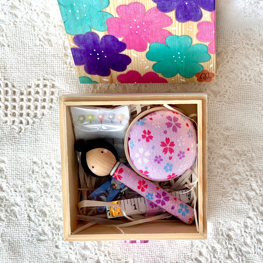 Hand-painted Sewing Box