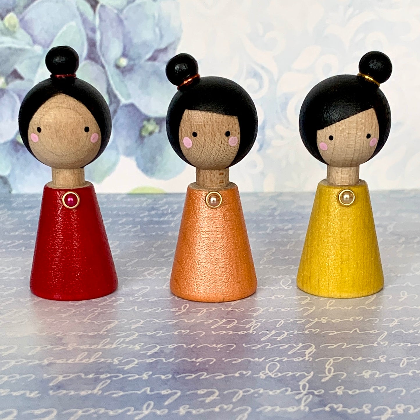 Mini Kokeshi Dolls