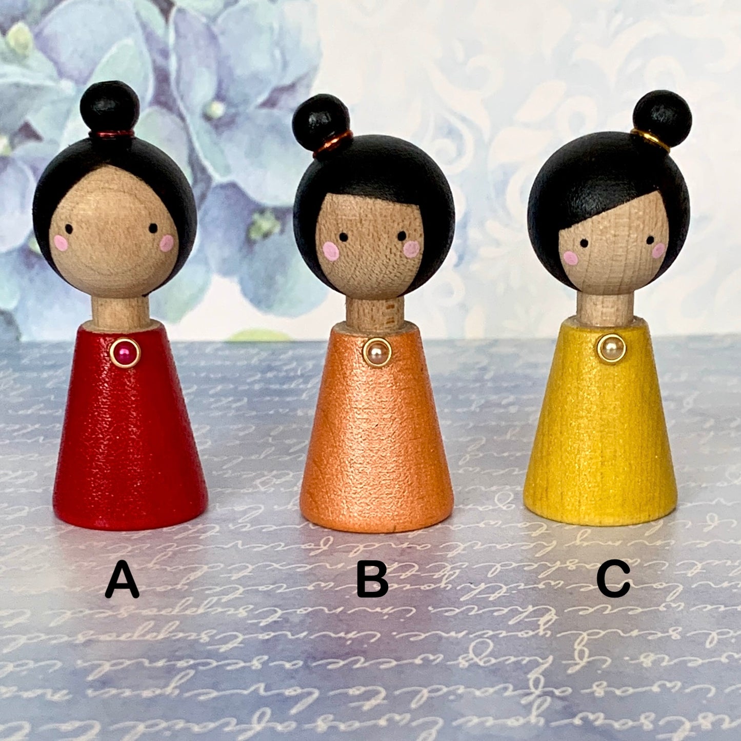 Mini Kokeshi Dolls