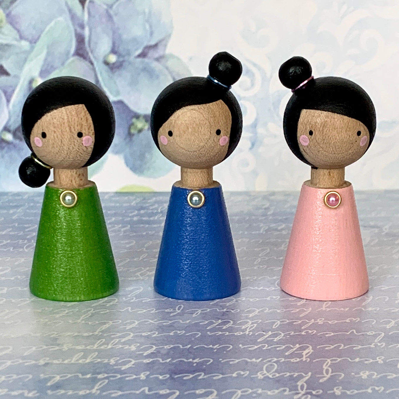 Mini Kokeshi Dolls
