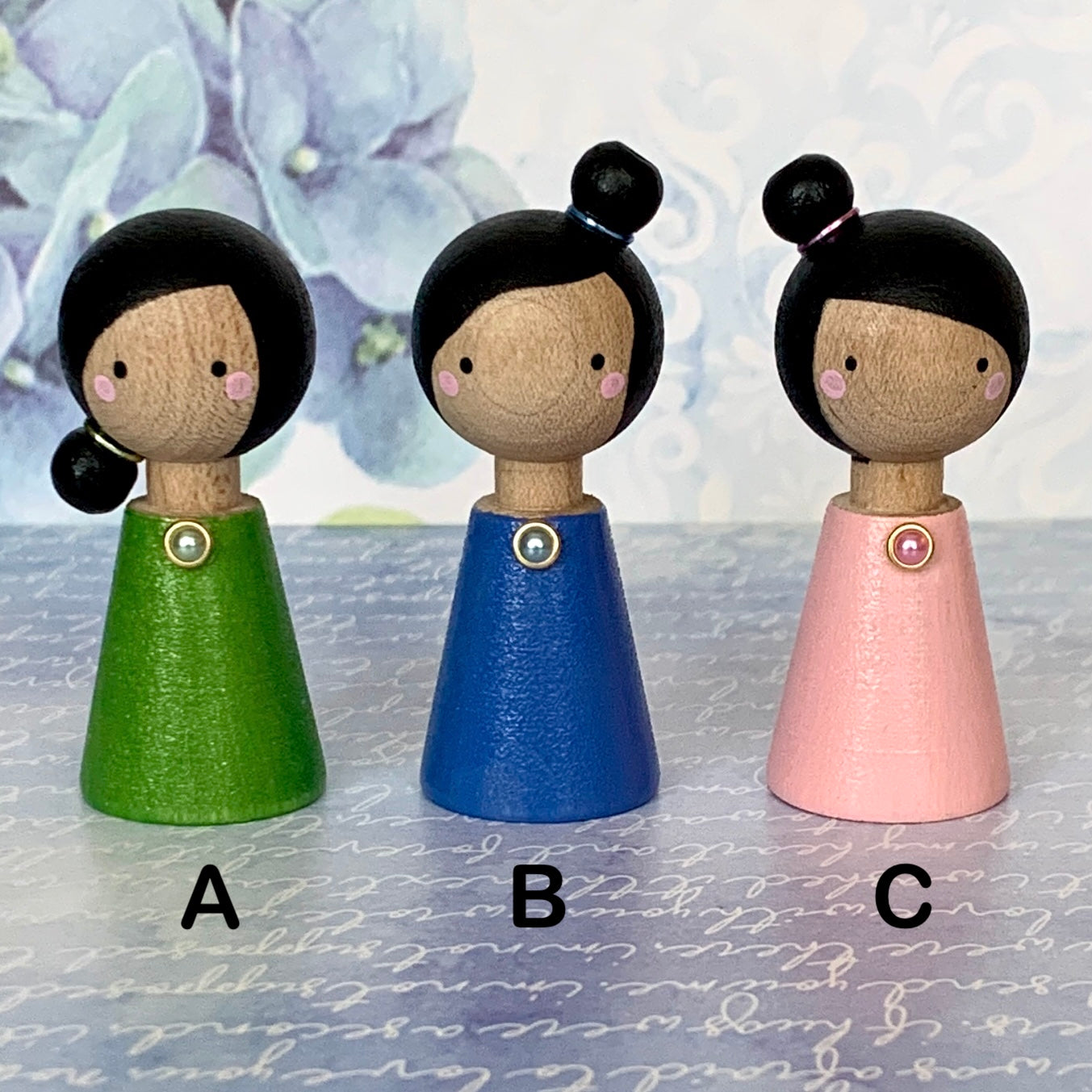 Mini Kokeshi Dolls