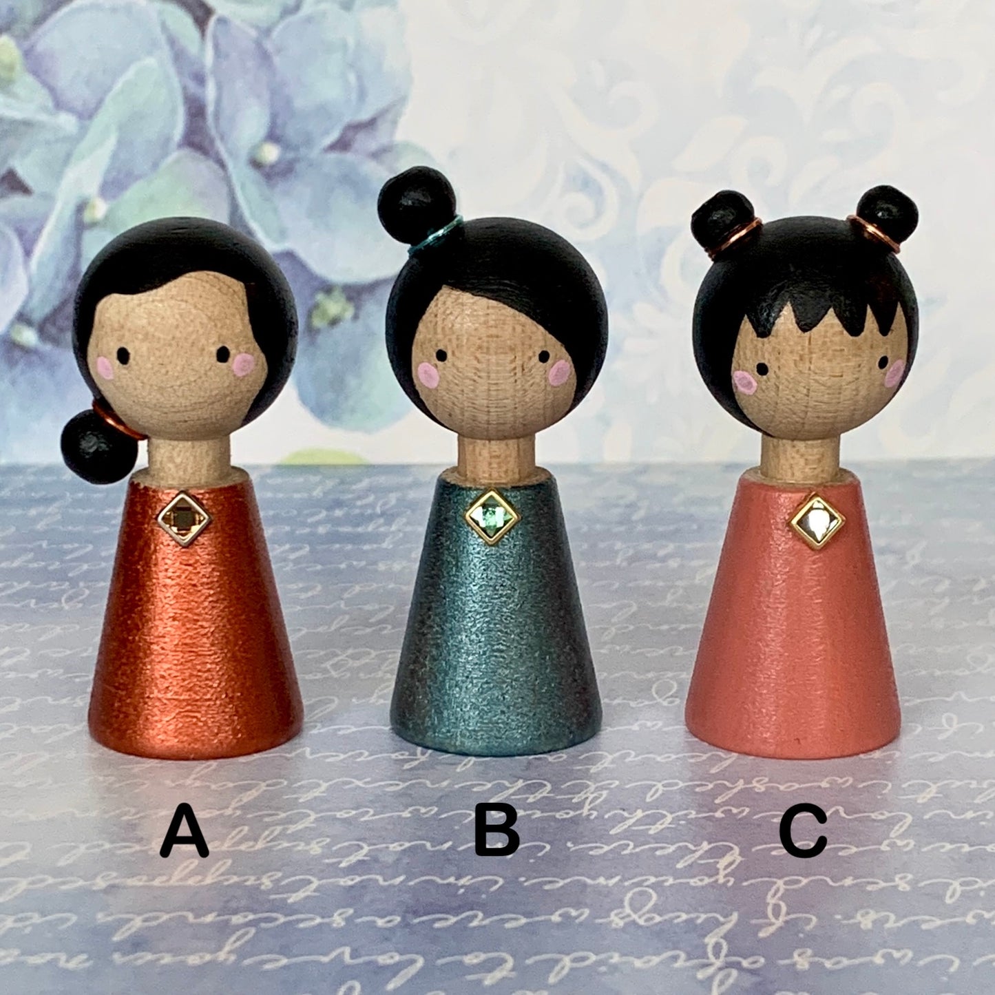 Mini Kokeshi Dolls