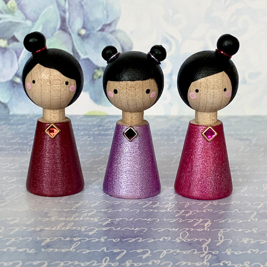 Mini Kokeshi Dolls