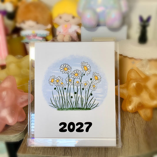 2027 Desk Calendar - Floral