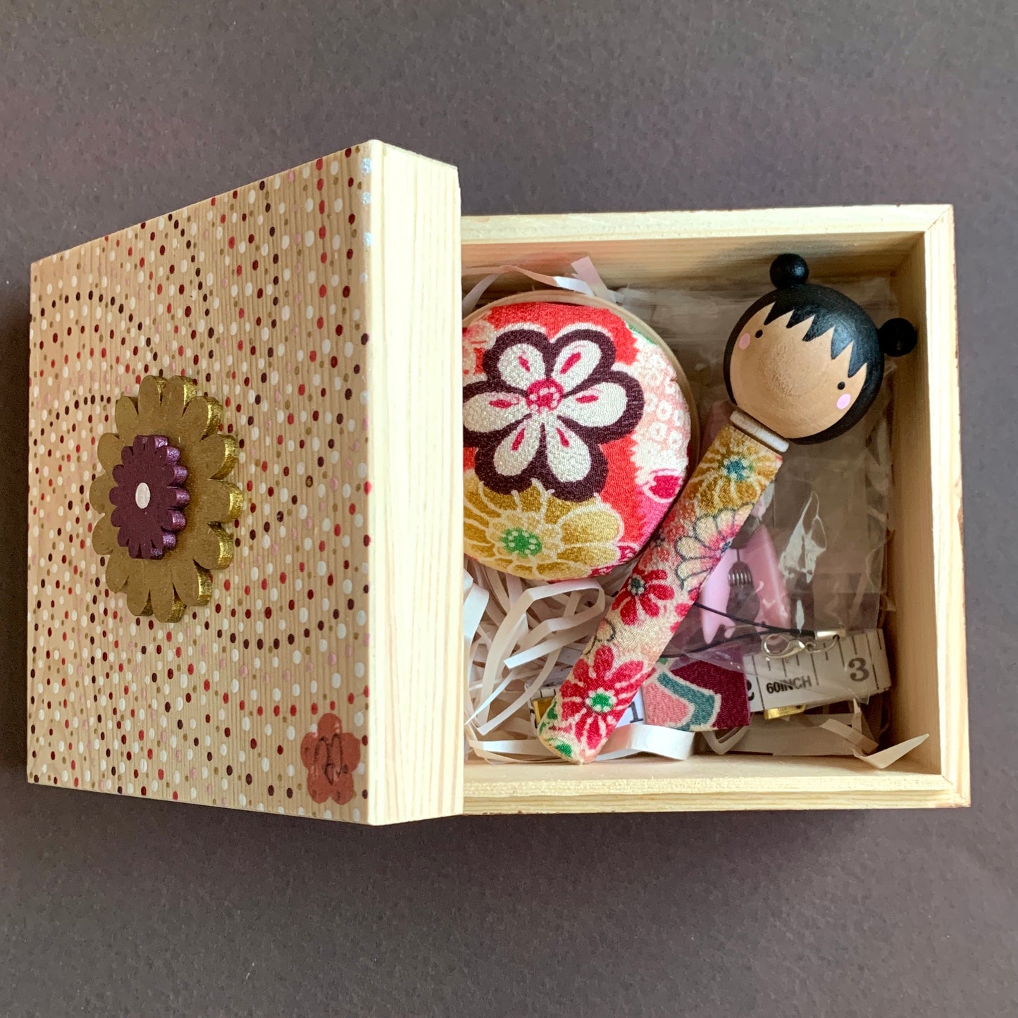 Hand-painted Sewing Box