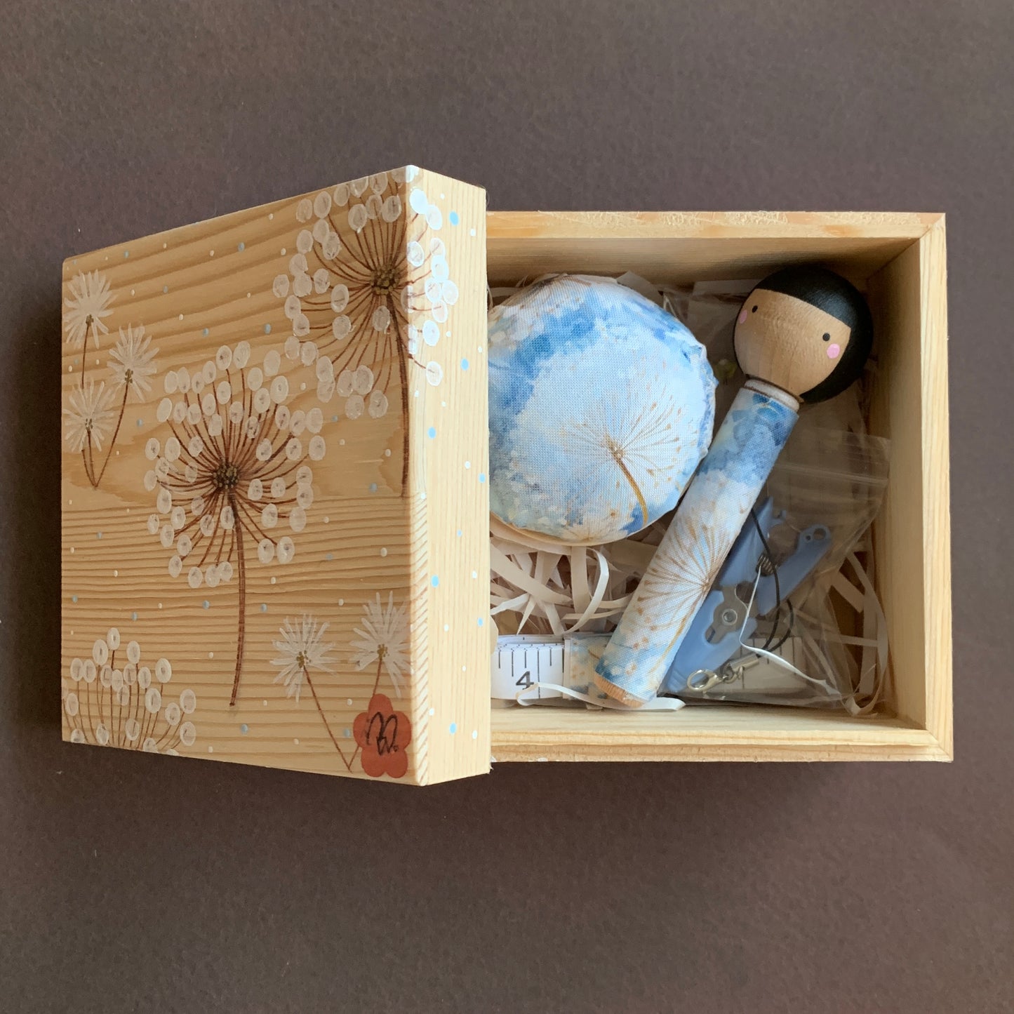 Hand-painted Sewing Box