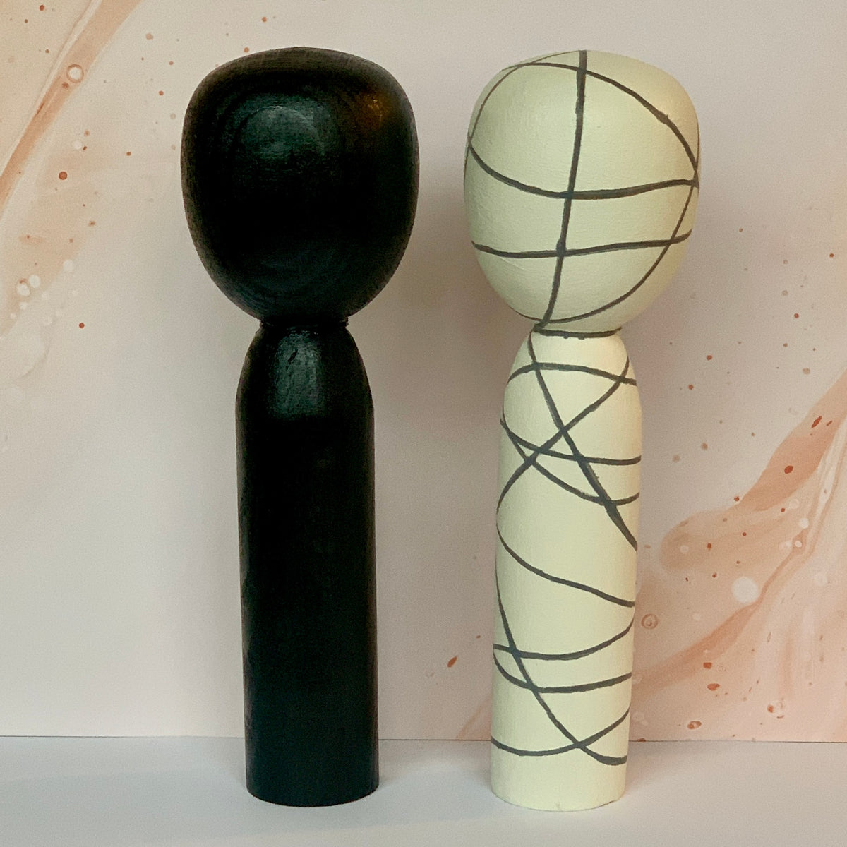 Kokeshi Doll Set - Dracula & The Mummy