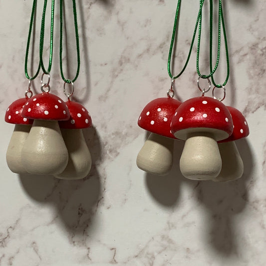 Ornaments - 3 piece Mushroom Set