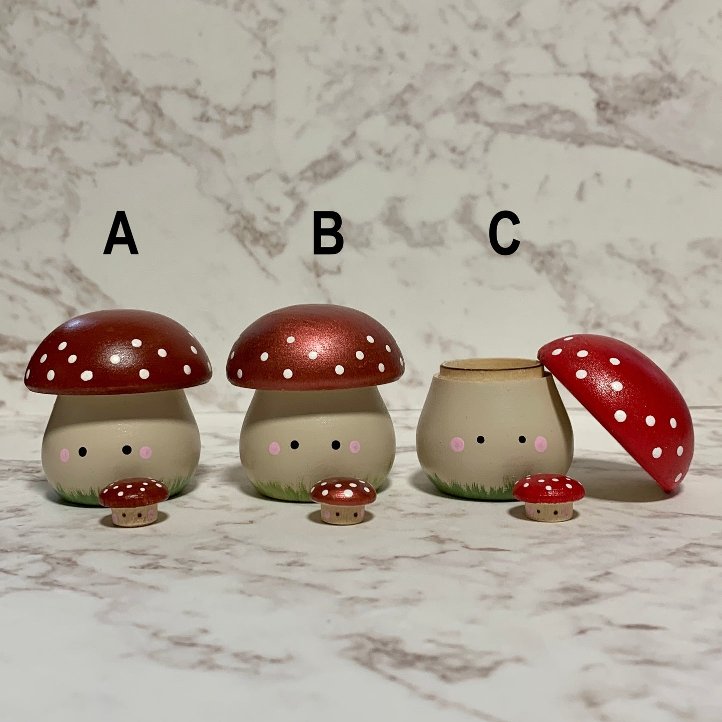 Mushroom Trinket Boxes