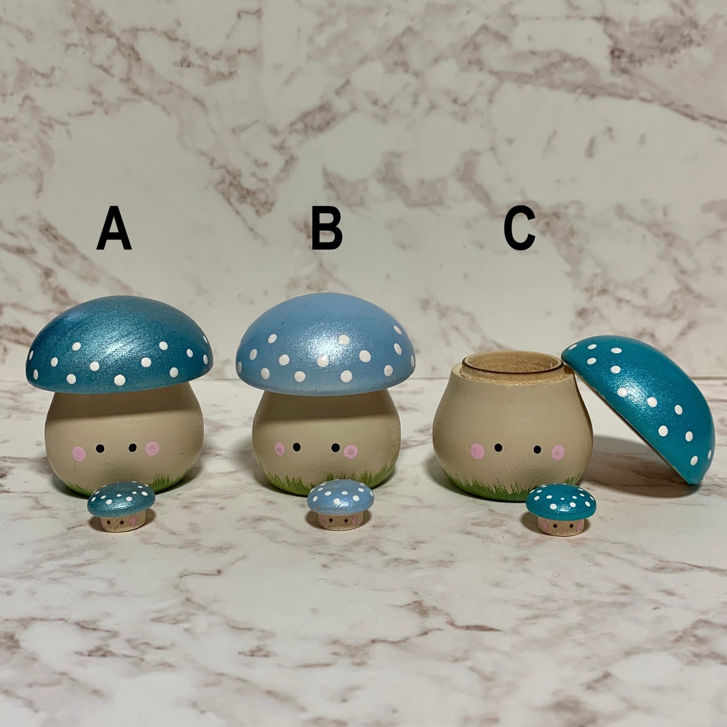 Mushroom Trinket Boxes