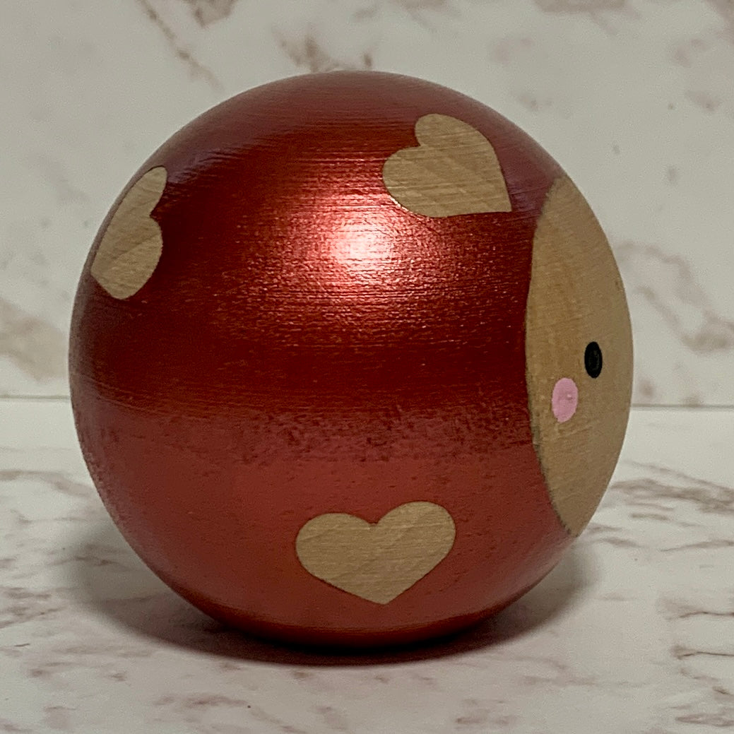 Small Round Kokeshi Doll