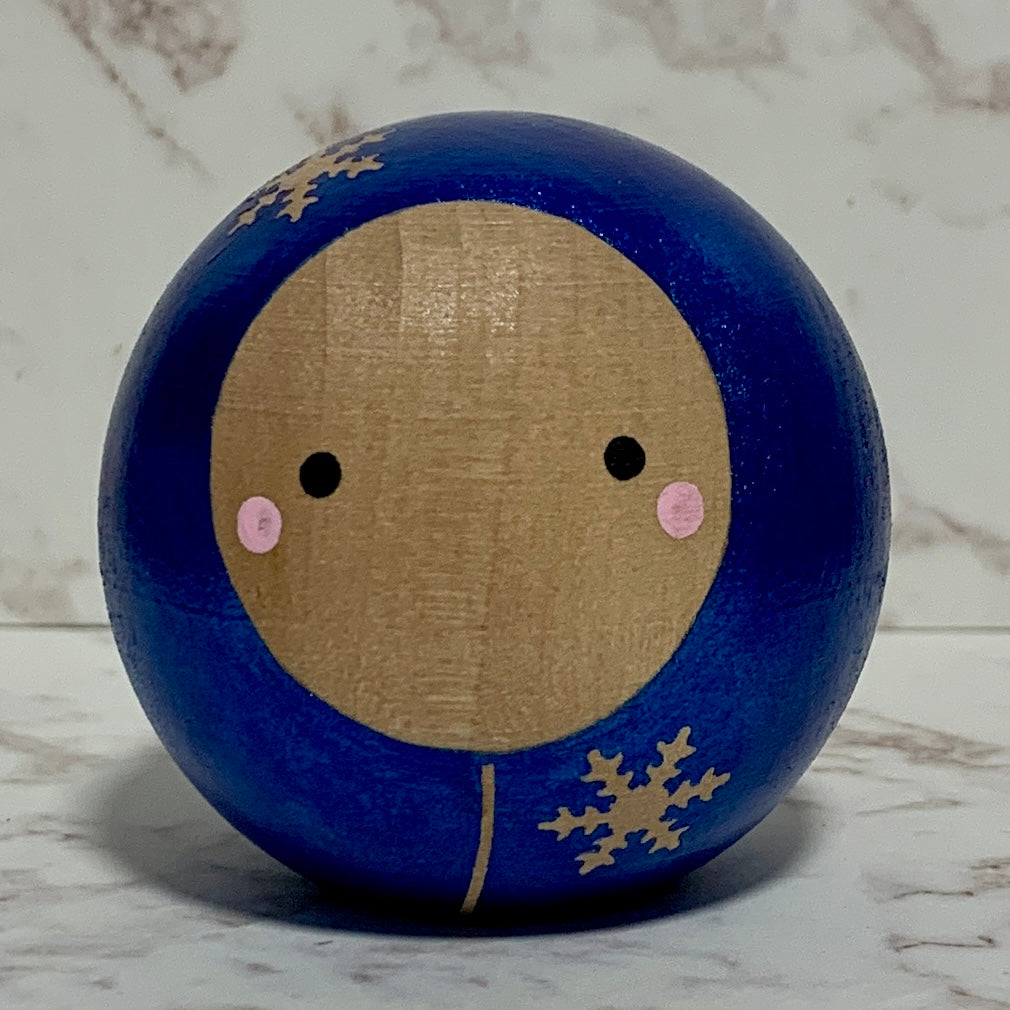 Small Round Kokeshi Doll