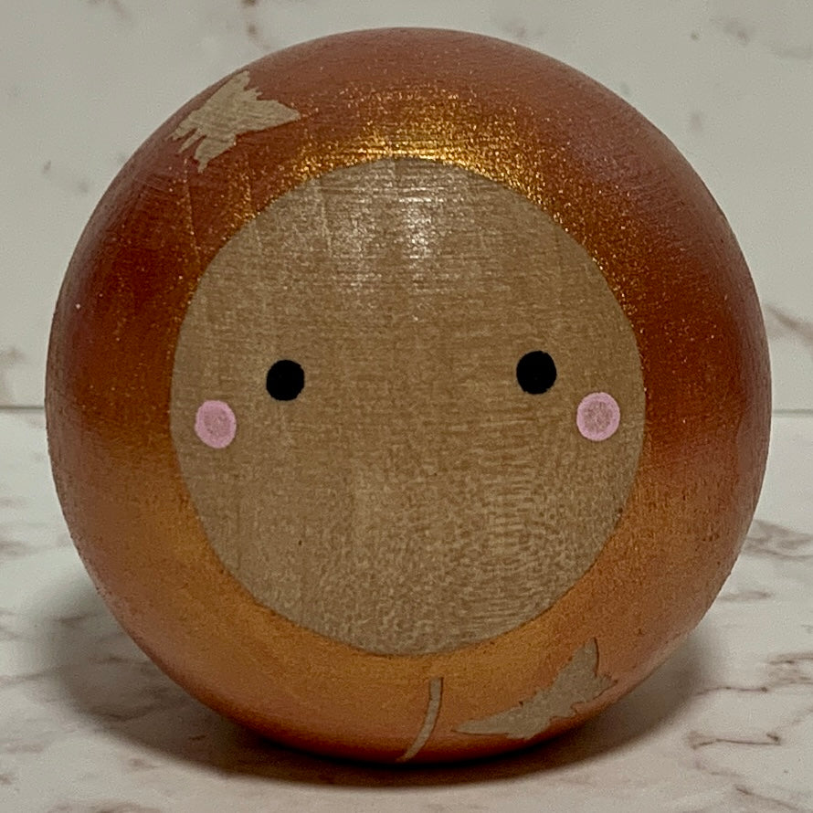 Small Round Kokeshi Doll