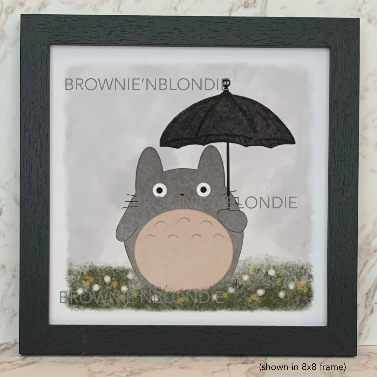 Framed Art Print - Under the Umbrella