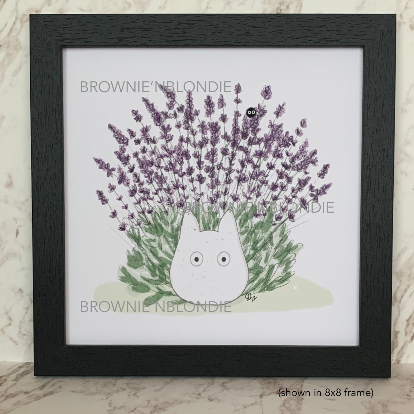 Framed Art Print - With Lavender