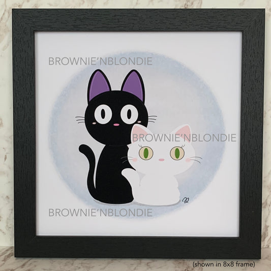 Framed Art Print - Jiji & Lily