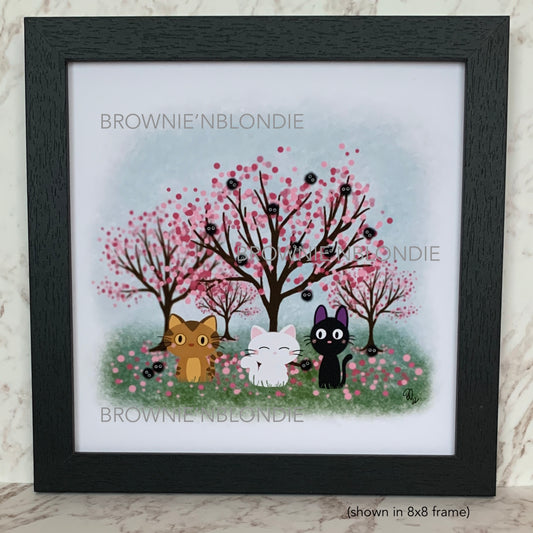 Framed Art Print - Cat Trio