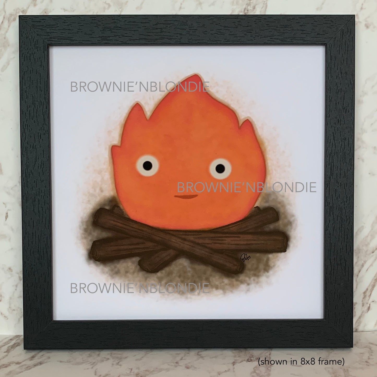 Framed Art Print - Fire Demon