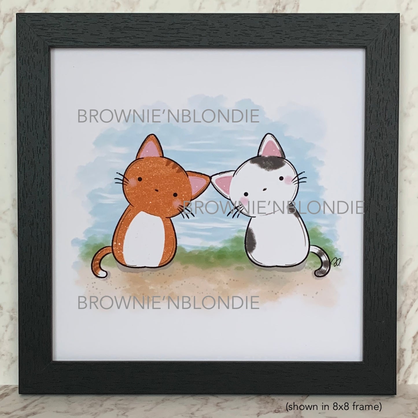 Framed Art Print -  You & Me