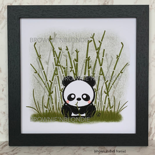 Framed Art Print -  Little Panda