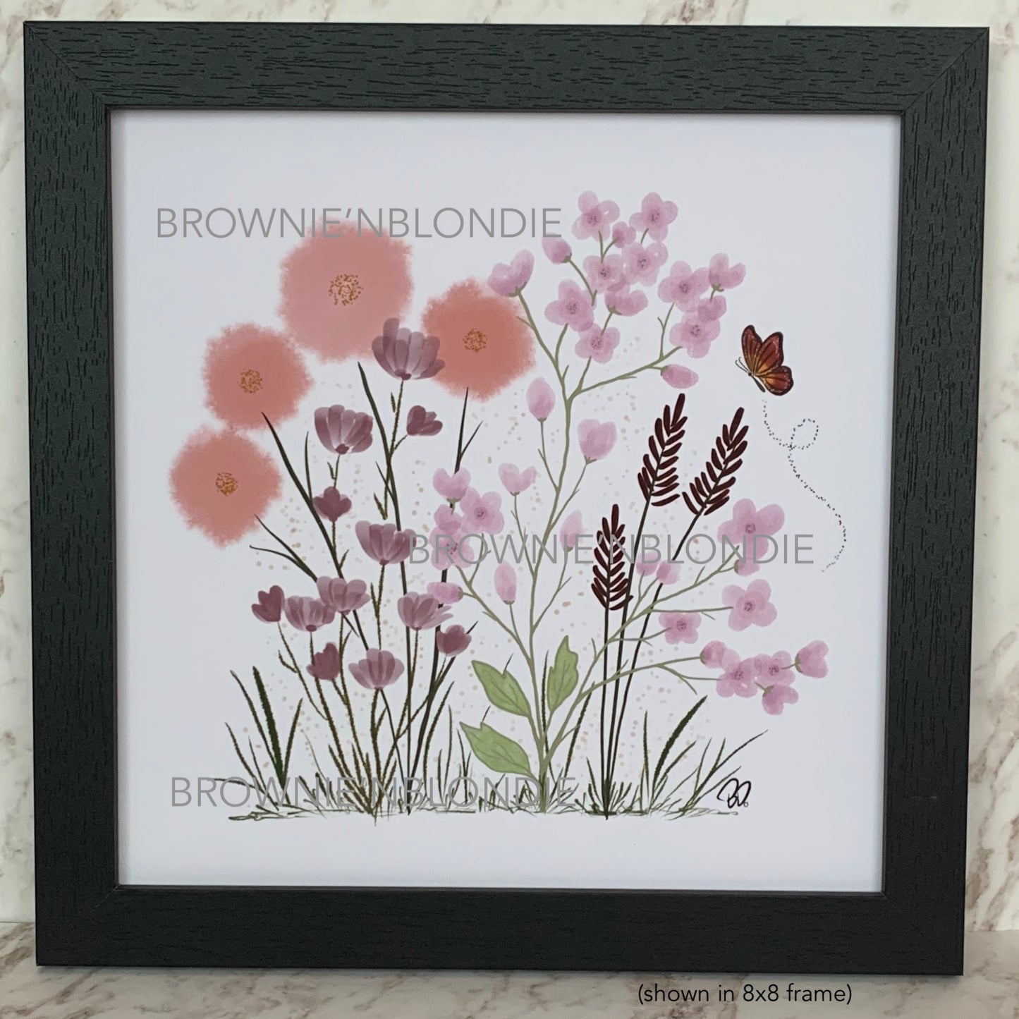 Framed Art Print -  Spring Flowers