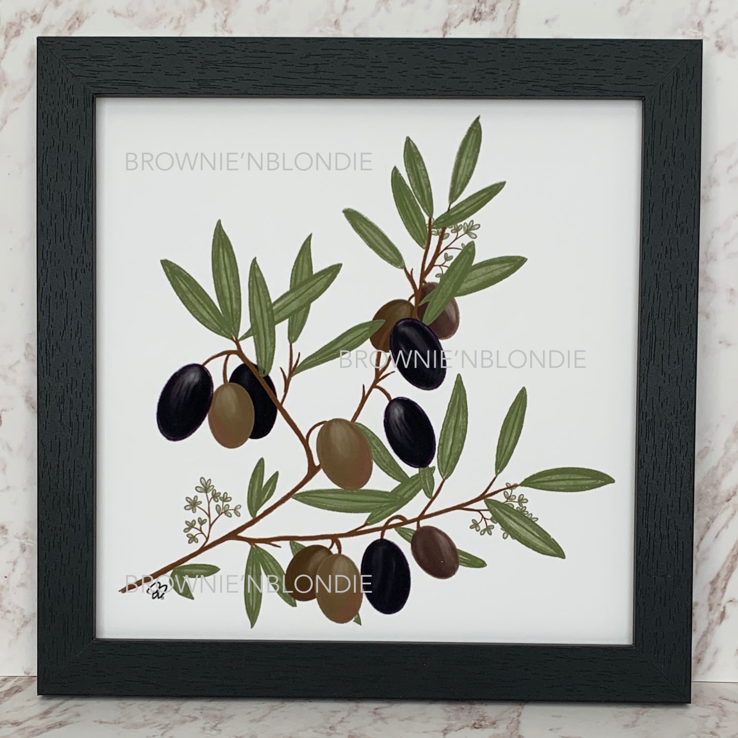 Framed Art Print - Olive Branch