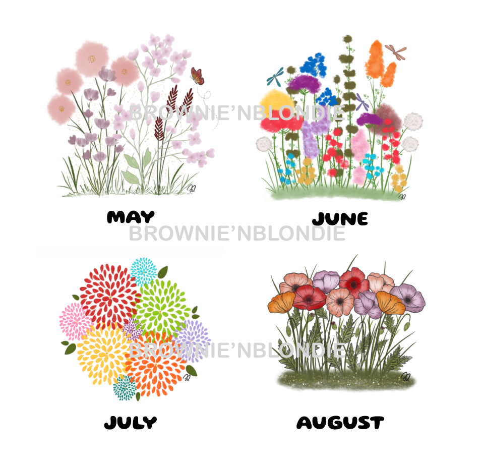 2027 Desk Calendar - Floral