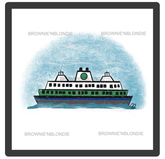 Framed Art Print - Ferry Good Day