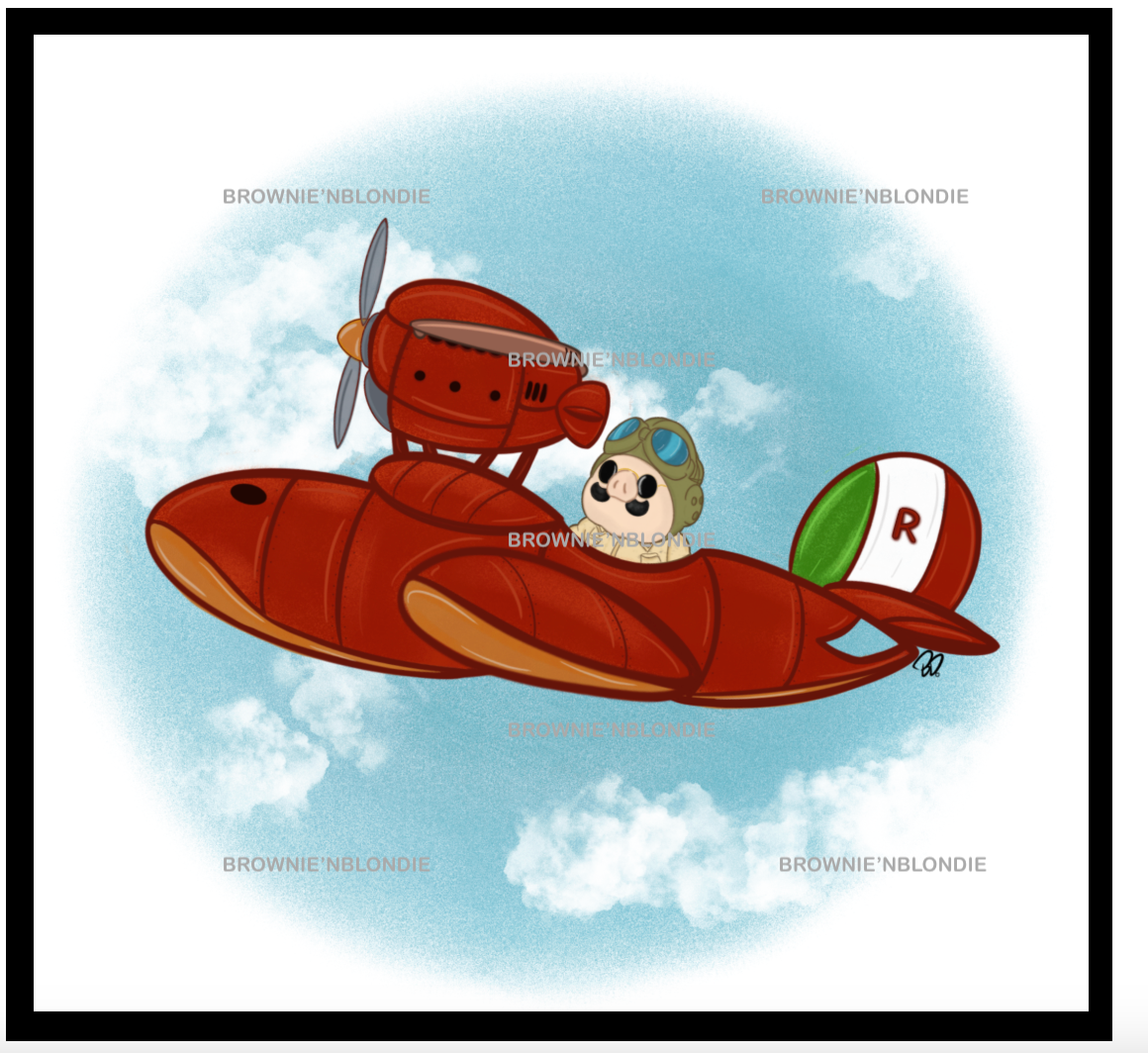 Framed Art Print - Porco Rosso