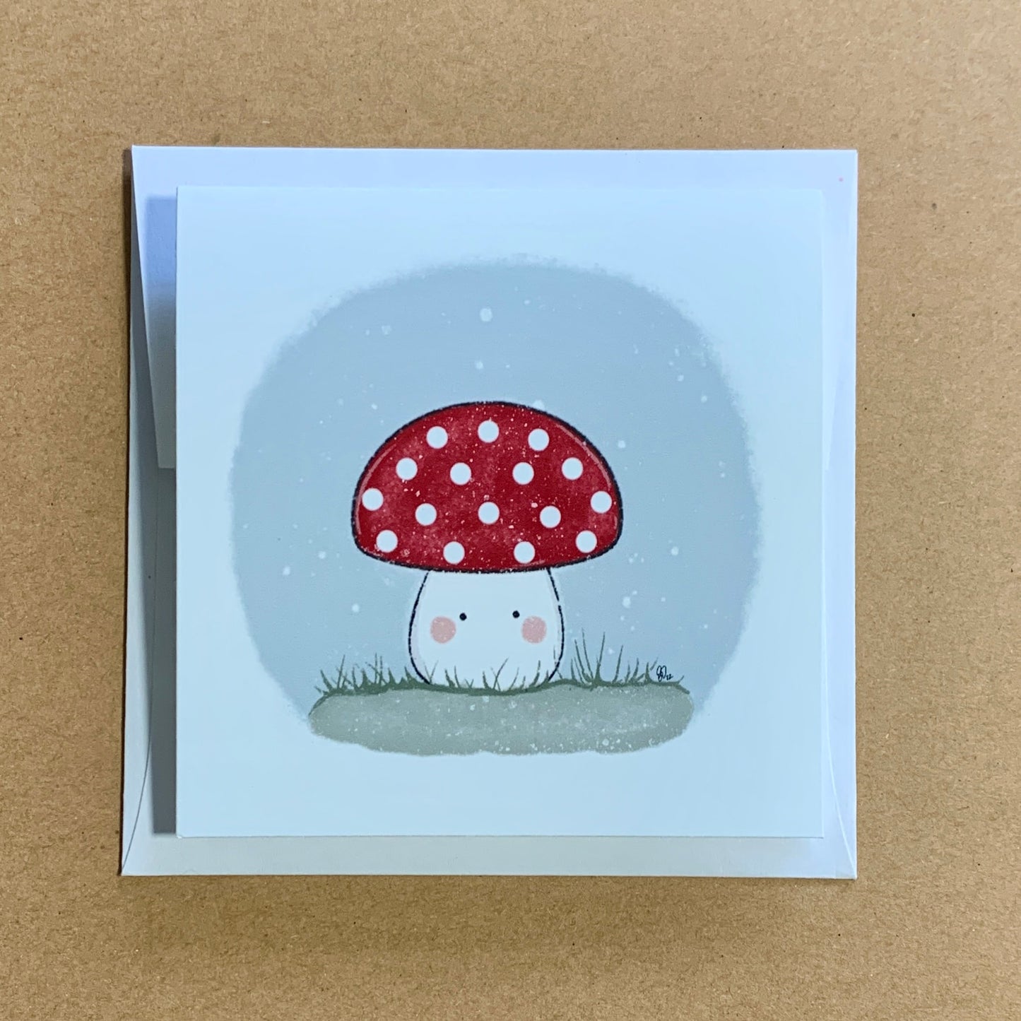 Cute Mushroom Note Card