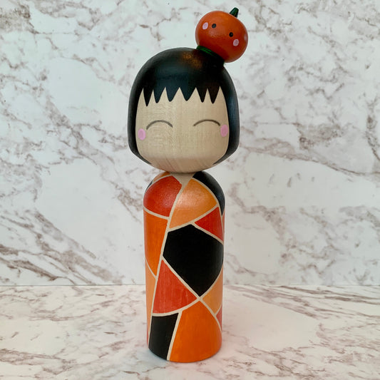 Large Kokeshi Doll - Pumpkin