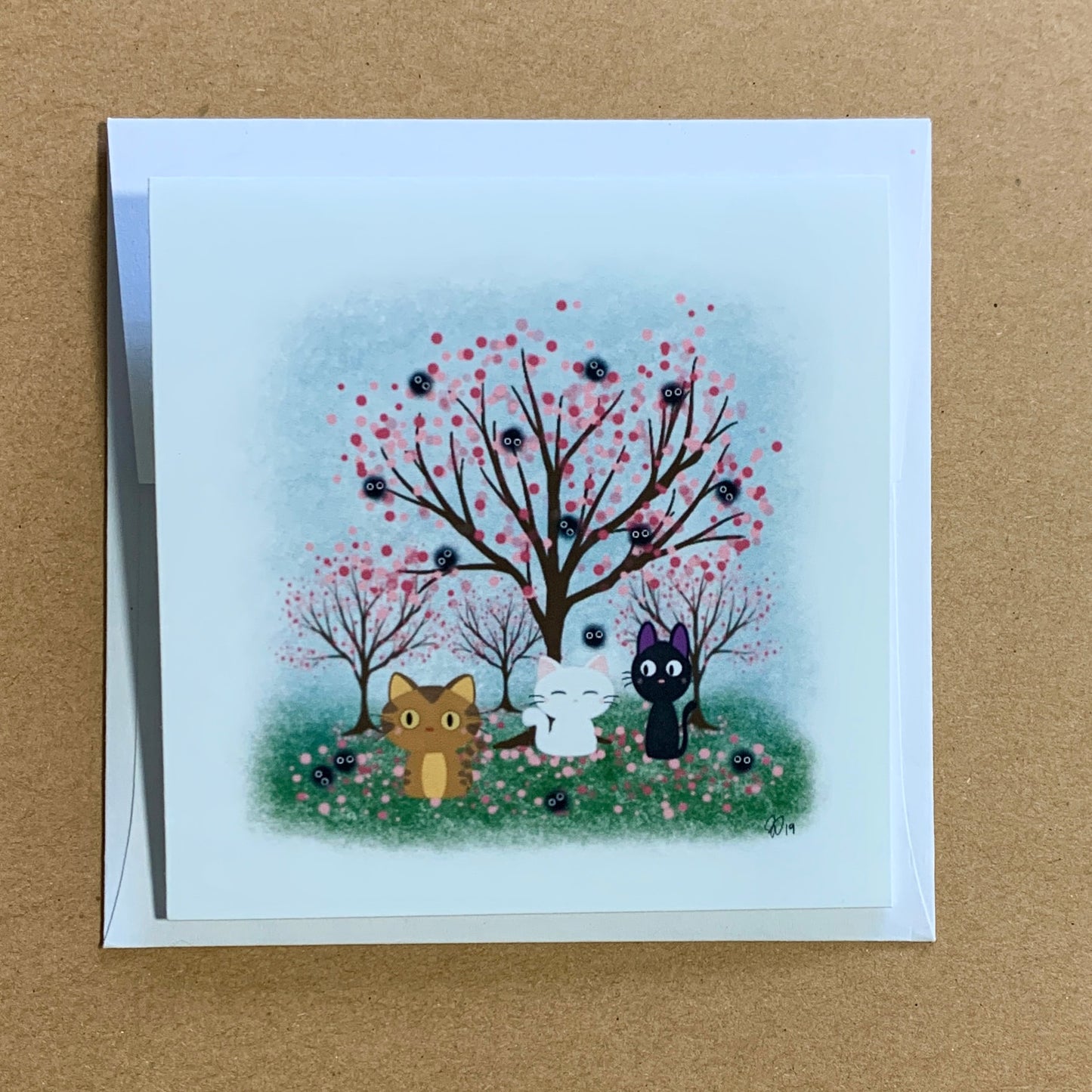 Cat Trio Note Card